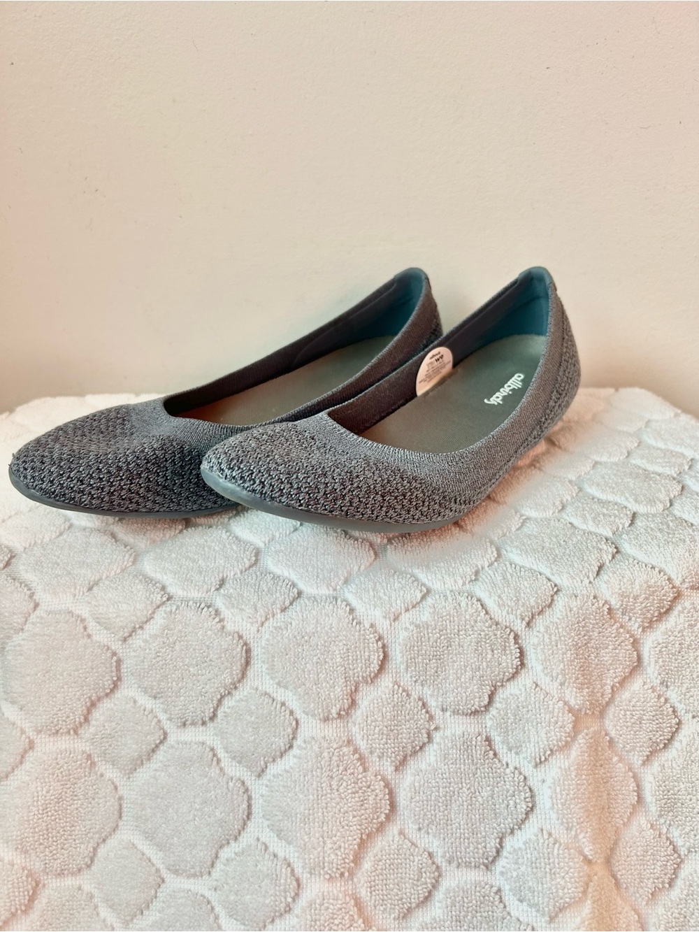 allbirds Women's Tree Breezer Grey-Blue Flats Size 9 eucalyptus knit Slip-on - Picture 3 of 10